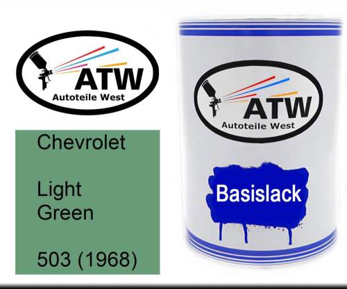 Chevrolet, Light Green, 503 (1968): 500ml Lackdose, von ATW Autoteile West.